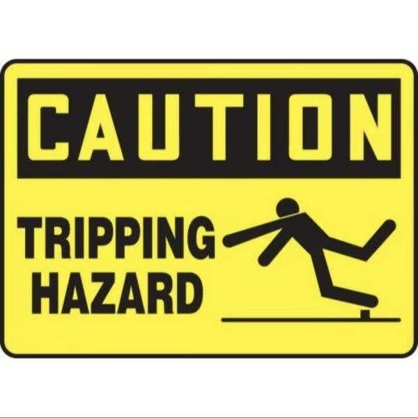 Accuform OSHA CAUTION Safety Sign TRIPPING MSTF637XT MSTF637XT - main